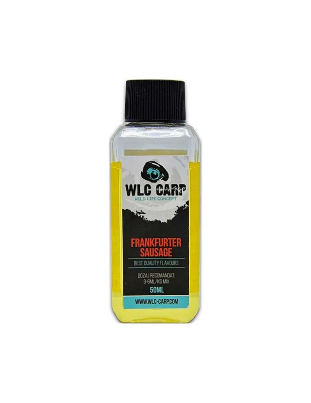 Lichid Atractant WLC Carp Flavour, Frankfurter, 50ml - Comandă acum
