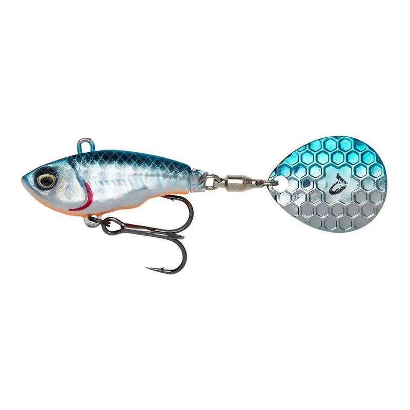 Spinnertail Savage Gear Fat Tail Spin, 6.5cm/16g culoare Blue Silver | Produs popular